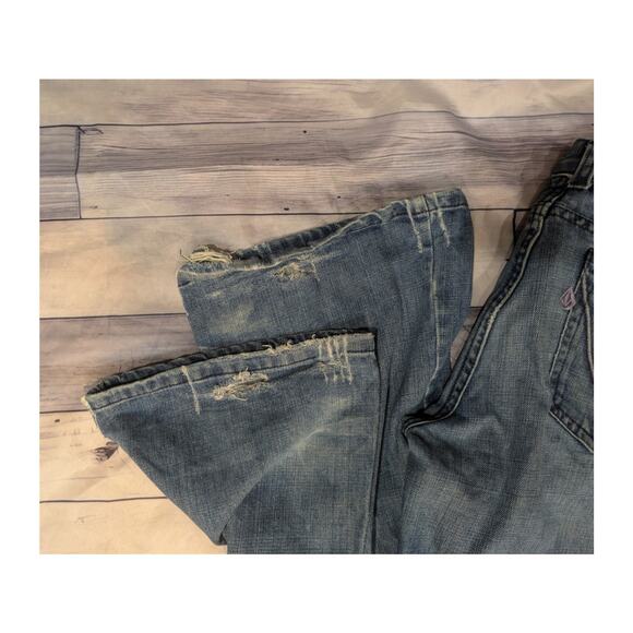 Vintage Y2K Volcom Low Rise Boot Flare Junior 11 - Picture 3 of 5